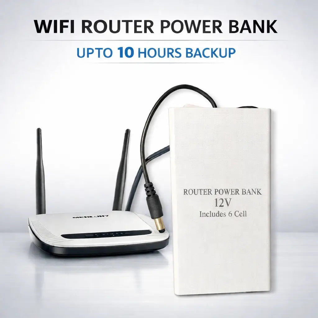 WiFi Router Power Bank (8–10Hrs Backup)