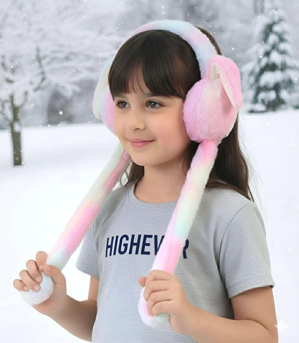 Premium Bunny earmuffs with moving ears