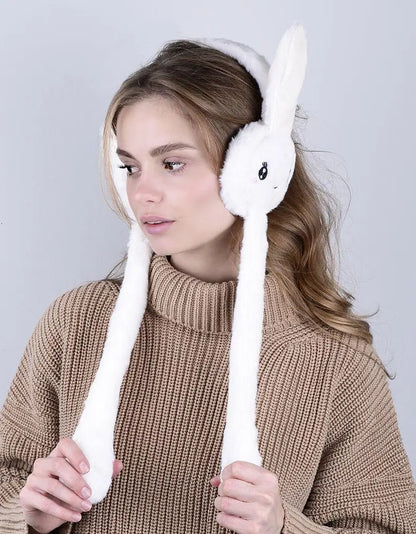 Premium Bunny earmuffs with moving ears