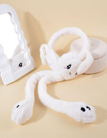 Premium Bunny earmuffs with moving ears