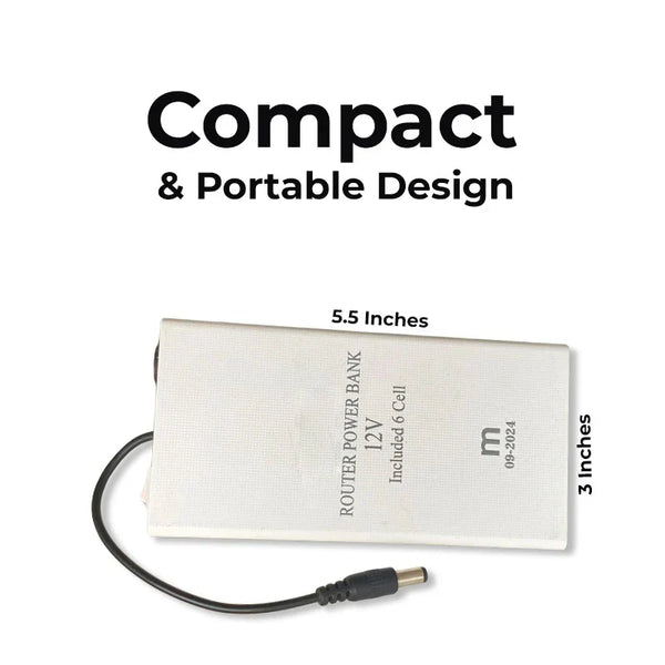 WiFi Router Power Bank (8–10Hrs Backup)